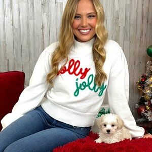 Peach Love California Cream Sweater